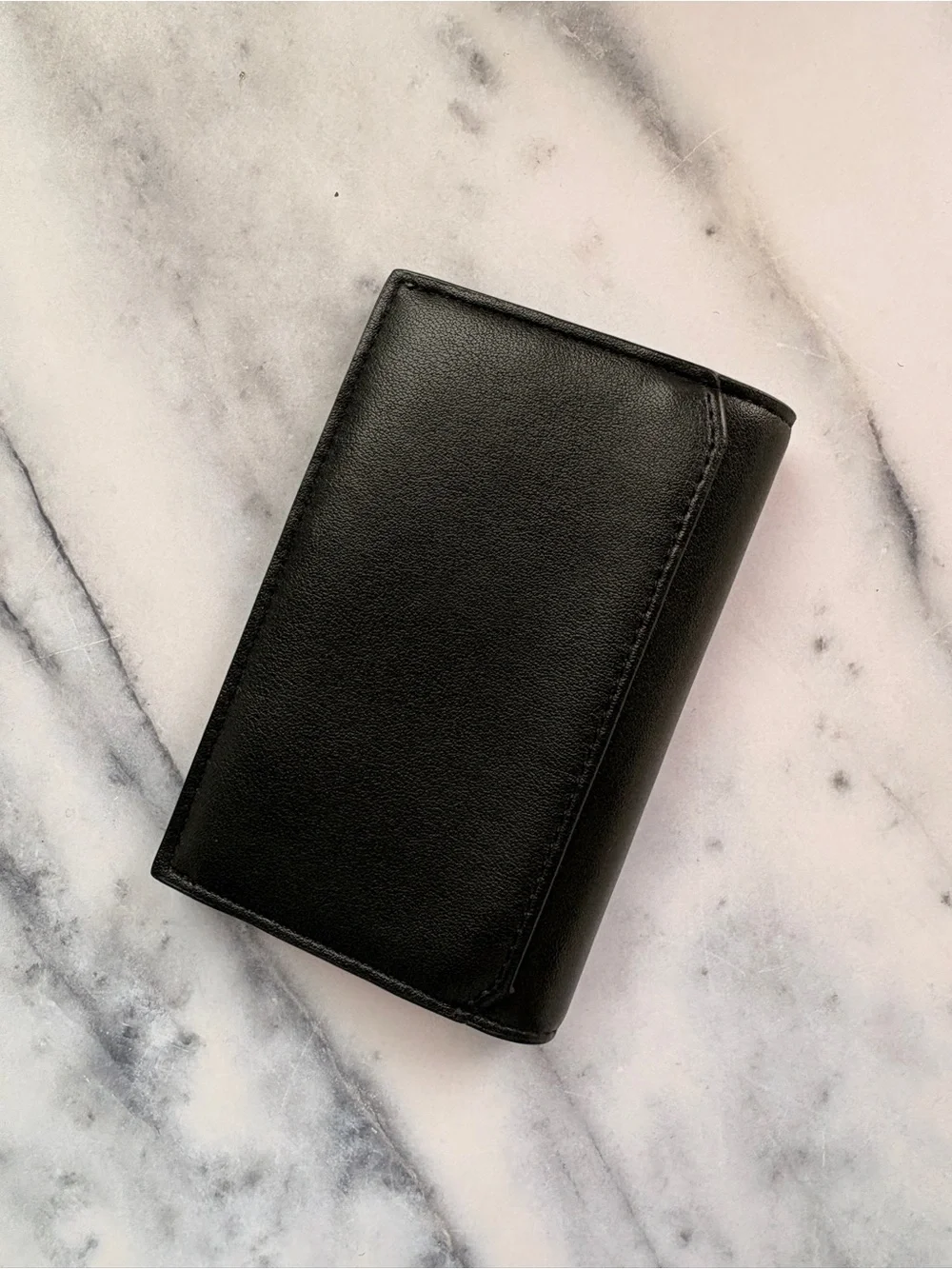 The Daily Edited Black Nappa Leather Petite Wallet